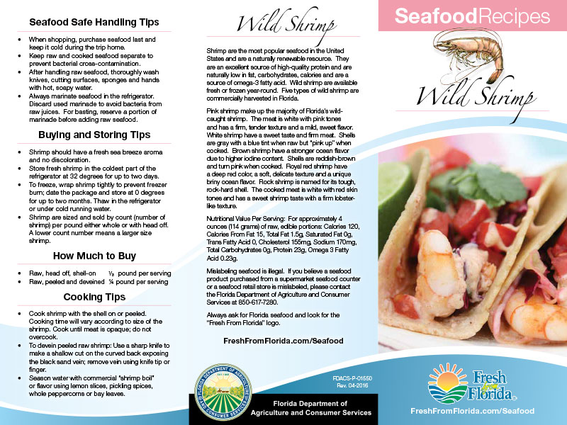 Shrimp Recipe Brochure